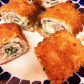 ＊ぺぺちゃん＊'s cooksnap of when they made 簡単☆大葉とチーズの一口ミルフィーユカツ.