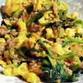 クックYQYLMD☆'s cooksnap of when they made ふわふわ卵と柔らか牛肉のほうれん草炒め.