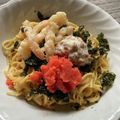 秀狼1011's cooksnap of when they made ワンパン濃厚明太クリームパスタ.