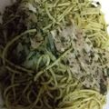 xyzクック's cooksnap of when they made さつまいもの葉っぱジェノベーゼパスタ.