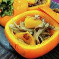 yuki★haru's cooksnap of when they made 柿ときのこのすだちマリネ*おもてなしに.
