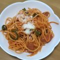 たちんぺ's cooksnap of when they made 計量なし！昔ながらの喫茶店ナポリタン♡.