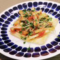 Dellaたん's cooksnap of when they made “揚げの貝割れ大根梅和えオンザお揚げ”.