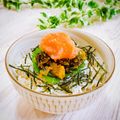 Satoco❋'s cooksnap of when they made 新米を美味しく★高菜明太しらす丼.