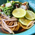 ♡マッキークッキング's cooksnap of when they made 山菜・すだち蕎麦.
