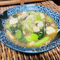 料理男子部's cooksnap of when they made チンゲン菜とお豆腐の和風そぼろとろみ炒め.