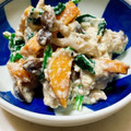 さんさい's cooksnap of when they made 柿とほうれん草の白和え、小料理屋風.