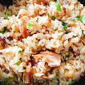 Emihann's cooksnap of when they made 鮭と小松菜の炊き込みご飯。.