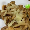 枝マメコ's cooksnap of when they made ✿きのこ＆豚肉のチーズとろ～り焼き✿.