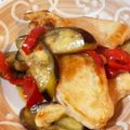 今市らぶ's cooksnap of when they made 鶏胸肉となすのスイートチリソース炒め.