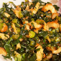 ☆紗波☆'s cooksnap of when they made 大根葉とちくわの炒め物.