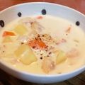 シンリちゃん's cooksnap of when they made クラムチャウダー☆あさりと牛乳と野菜で♡.