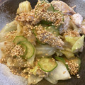 りかぼ's cooksnap of when they made キャベツとささみのごまごま☆豆板醤あえ.
