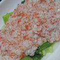 ナーちゃん's cooksnap of when they made レンジで簡単！青梗菜の蟹餡掛け.