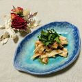 Laufen's cooksnap of when they made ゴマ油香る♡エリンギの明太子和え.