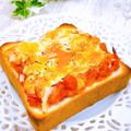 Satoco❋'s cooksnap of when they made 朝食に　トマトソースでピザトースト.