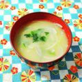 ふうはっちゃん's cooksnap of when they made 小松菜と玉葱の味噌汁.