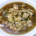 Meruu's cooksnap of when they made 鳥もも肉とミョウガの煮物.