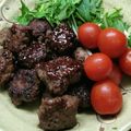 プルンバゴ's cooksnap of when they made 節約！合挽き肉でサイコロステーキ♪.