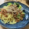 ロックンかおりん☆'s cooksnap of when they made 骨粗鬆症予防に！桜えびの納豆パスタ.