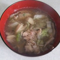 きらり流れ星's cooksnap of when they made 簡単！ツナと白菜のお味噌汁　+きくらげ.