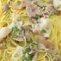 ぐーたら子☆'s cooksnap of when they made レンチンであっさり塩豚パスタ.