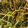 とろけい's cooksnap of when they made 豆苗とカリカリじゃこのサッと炒め.