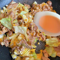 omidumama's cooksnap of when they made 豚こまとキャベツのオイスター卵炒め.