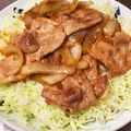 SIGUEL's cooksnap of when they made ご飯が進む！豚肉の生姜焼き.