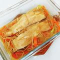 サンフラワー30's cooksnap of when they made レンジで簡単♪鮭のちゃんちゃん焼き風～♪.