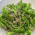 お塩と砂糖's cooksnap of when they made 簡単　ちりめん山椒とピーマン炒め.