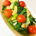 みなとのまんま's cooksnap of when they made 小松菜の煮浸しwithプチトマトちゃん♬.