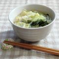 umemodoki's cooksnap of when they made キャベツと溶き卵・優しい甘味のお味噌汁.