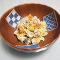バカリャウ's cooksnap of when they made キャベツでニンニク&チーズの胡麻白和え.