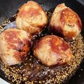 こう茶's cooksnap of when they made 男のロマンだ！がっつきたい肉巻きおにぎり.