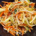 smilehato's cooksnap of when they made 青梗菜ともやしと人参のナムル.