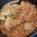 acomomo's cooksnap of when they made かぶのそぼろ煮.
