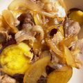 mari1210♡'s cooksnap of when they made さつまいもと豚肉の甘辛炒め丼.