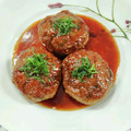 在宅勤務のおじさん's cooksnap of when they made 豚ひき肉と青しそのハンバーグ.