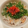 yokoyoko76's cooksnap of when they made １分で完成！大葉香る梅しらす丼.