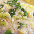 CarmenKoni's cooksnap of when they made レタスとふんわり卵の洋風オートミール粥.