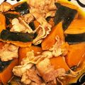 やえまりも's cooksnap of when they made かぼちゃと豚肉の煮物.