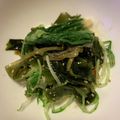 ちぃる's cooksnap of when they made 水菜を消費♪水菜とワカメのポン酢和え.
