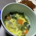 ★ゴンぎつね★'s cooksnap of when they made ５分で完成！わかめ卵スープ.