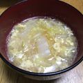 北京パンダ's cooksnap of when they made 白菜と春雨と卵のスープ*･.