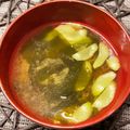 yokon☆'s cooksnap of when they made ワカメとセロリーの味噌汁☆.