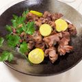 ちゃまたまご's cooksnap of when they made 砂肝のピリ辛グリル焼き.