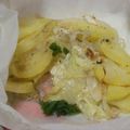 のりたんパパ's cooksnap of when they made レンジでお手軽☆新ジャガの重ね蒸し.