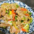 クック3EDJZK☆'s cooksnap of when they made ねぎたっぷり！☆ねぎ塩豚丼☆.