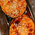 ☆monchan☆'s cooksnap of when they made 玉ねぎ入り^ ^鶏ひき肉の蓮根はさみ焼き.